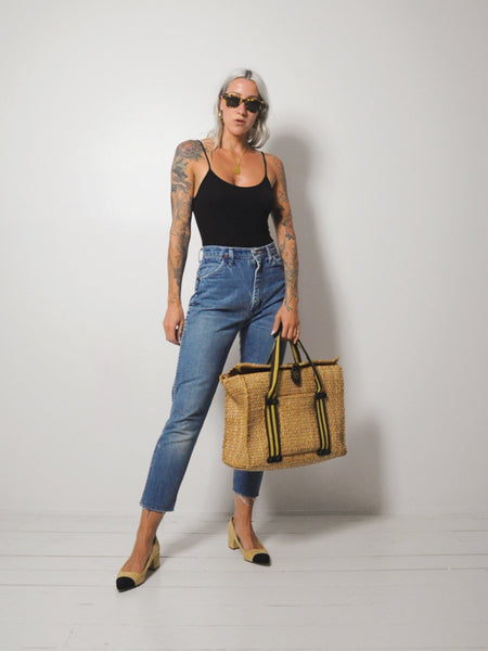 70's Woven Beach Bag