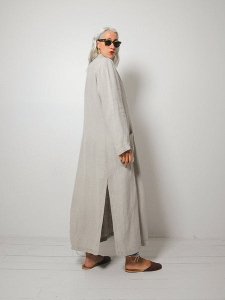 Armani Oatmeal Linen duster
