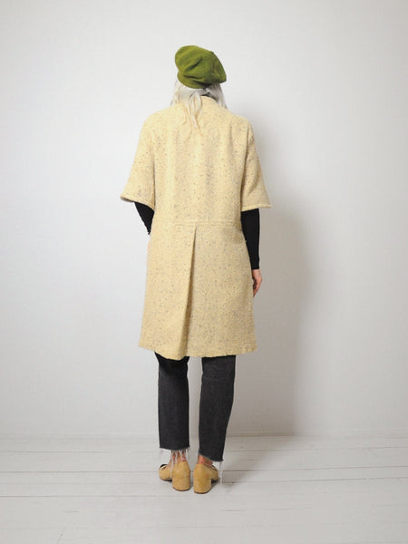 60's Vanilla Wool Swing Coat
