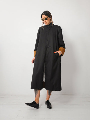 Black & Tan Reversible Trench Coat