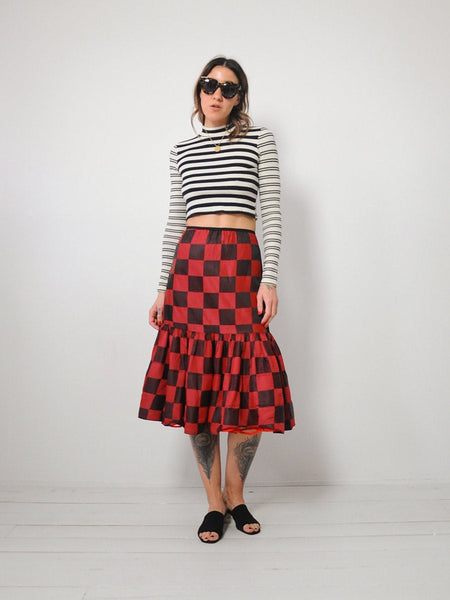 50's Checkered Tulle Skirt