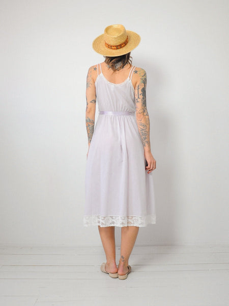 Lilac Swiss Dot Slip Dress