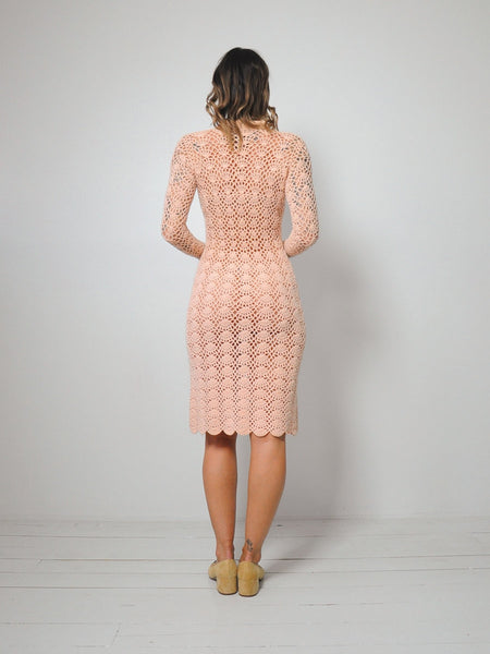 60's Justine Crochet Dress