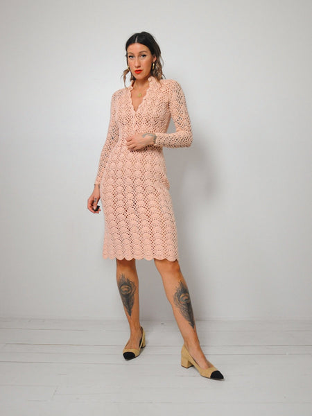 60's Justine Crochet Dress