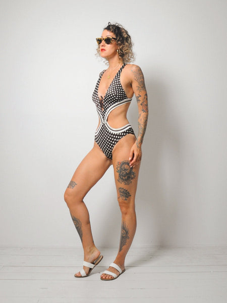 70's Polka Dot Monokini