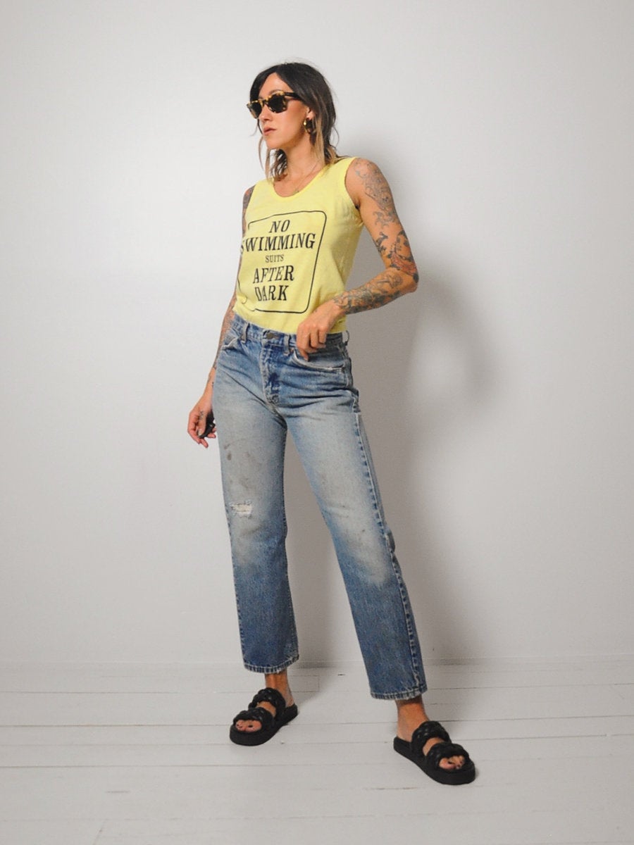70's 'No Swimming' Soft Tank
