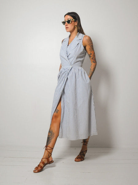 Sconset Striped Shirt Dress