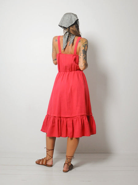 70's Petunia Linen Sundress
