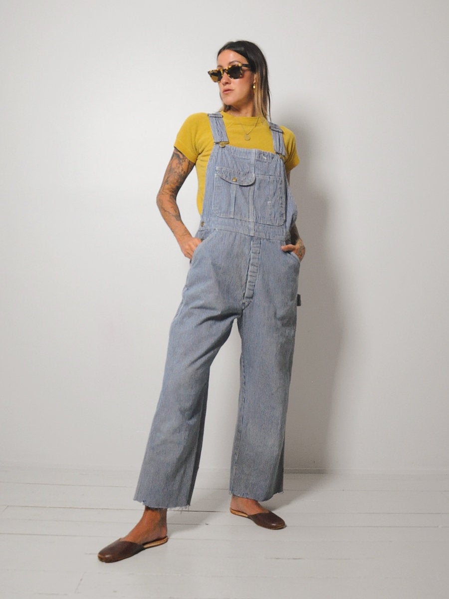 60's Hickory Stripe Overalls