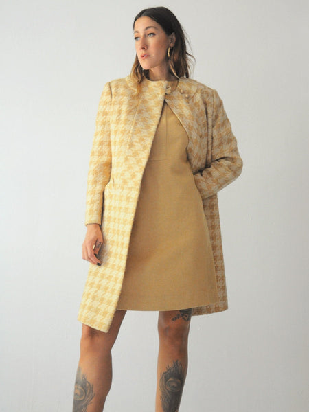 60's Houndstooth Wool Set