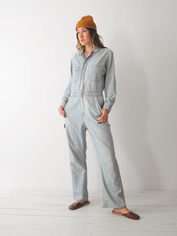 50's Herringbone Denim Boilersuit