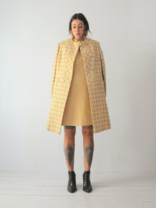60's Houndstooth Wool Set