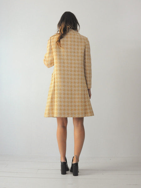 60's Houndstooth Wool Set