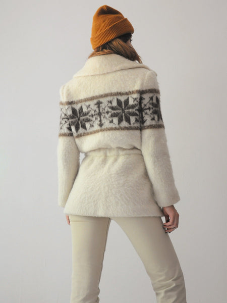 70's Fairisle Icelandic Sweater Coat