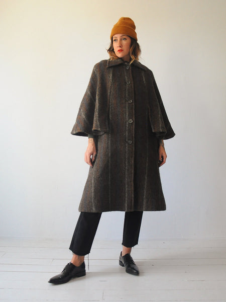 60's Irish Wool Cape Coat