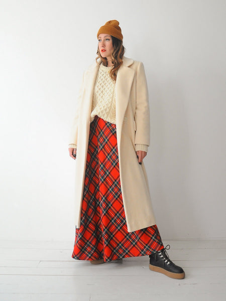 Ivory Wool Menswear Coat