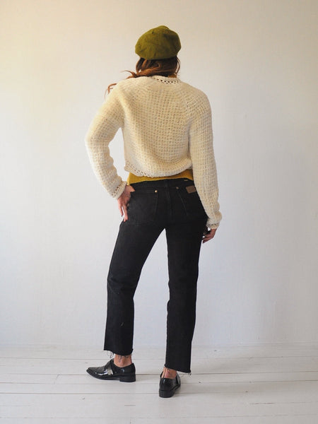 70's Gunn Trigère Shaggy knit Cardi
