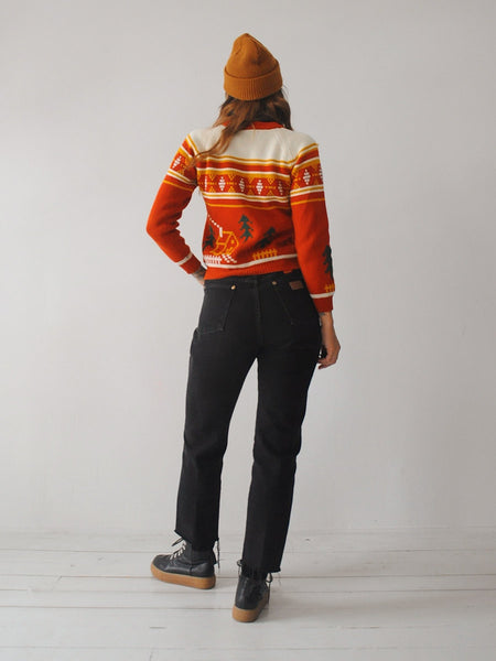 70's Cozy Cabin Sweater