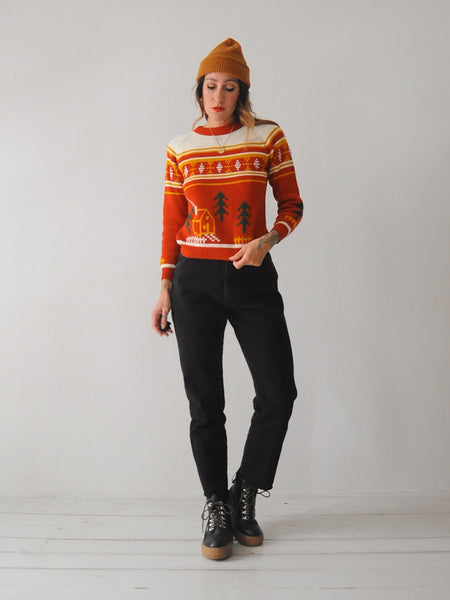 70's Cozy Cabin Sweater