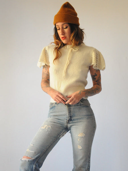 60's Angora Flutter Sweater