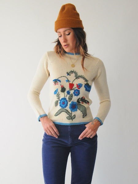 70's Eva Botanical Sweater