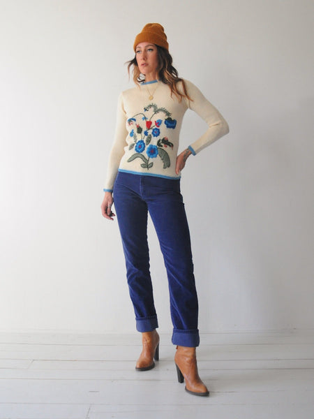 70's Eva Botanical Sweater