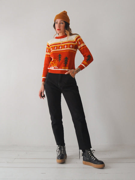 70's Cozy Cabin Sweater