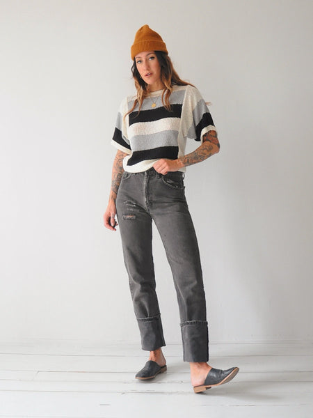 Levi's Gray 505 Ripped Jeans 29x36