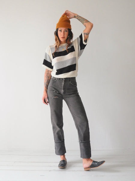 Levi's Gray 505 Ripped Jeans 29x36