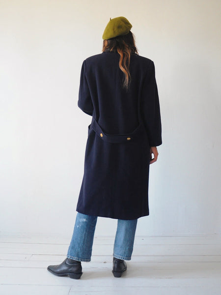 Maxine Navy Wool Peacoat