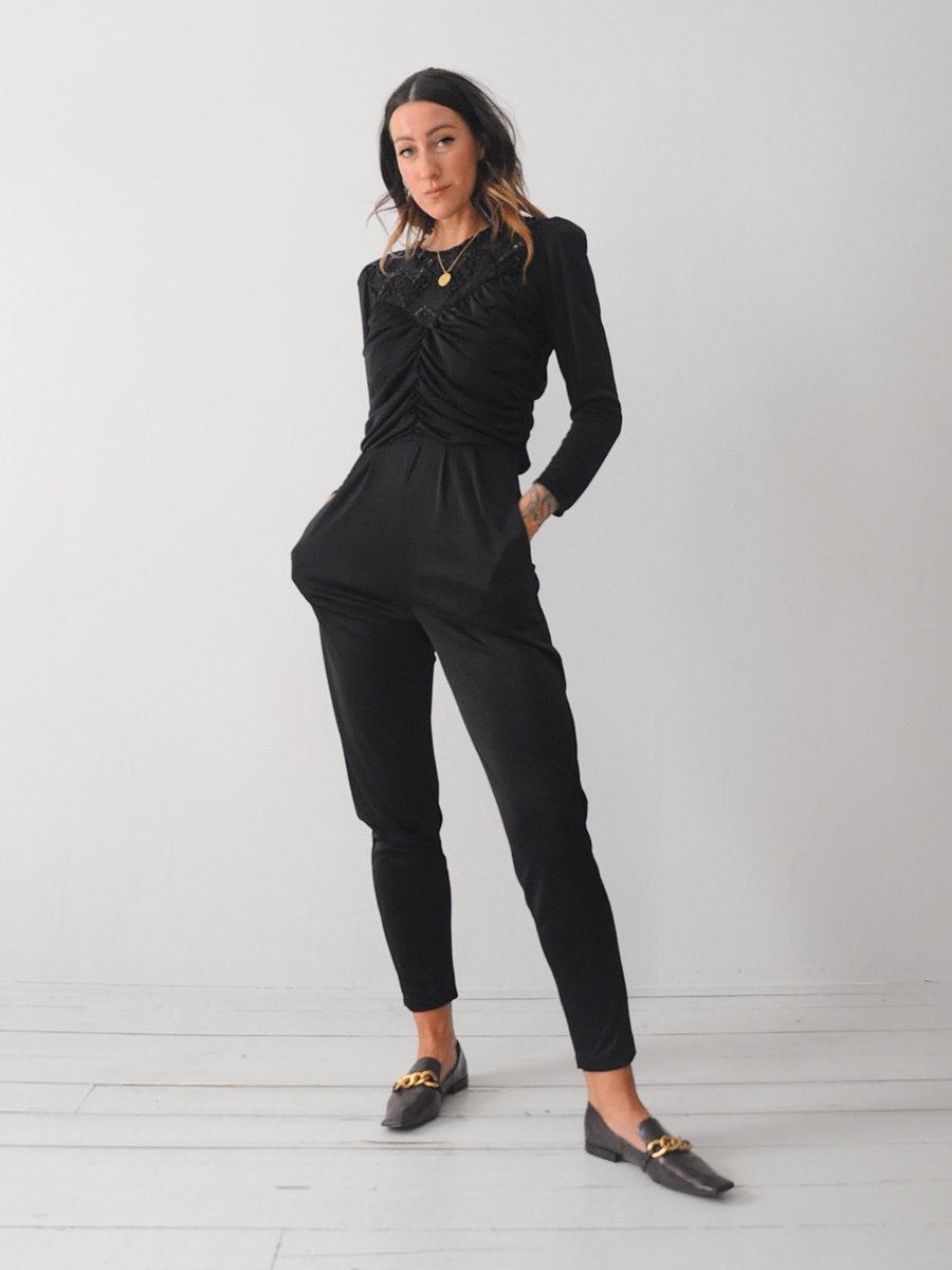 Olivia Strong Shoulder Jumpsuit