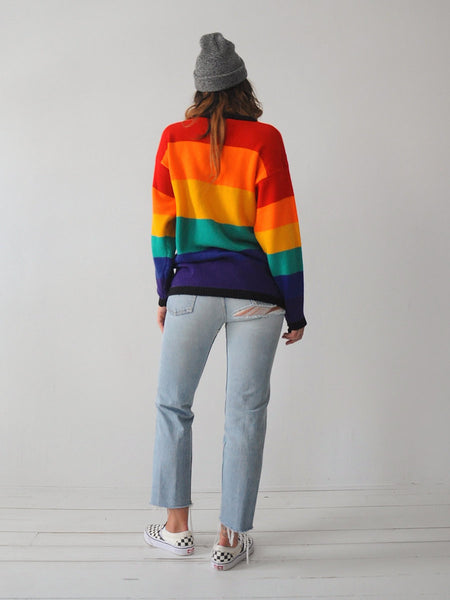 Striped Rainbow Sweater