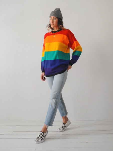 Striped Rainbow Sweater