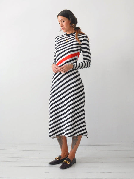 60's Italian Striped Dress