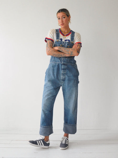 70's Painted Big Smith Overalls