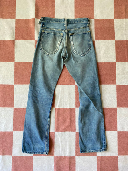 60's Rare Embroidered Lee Jeans 26x28