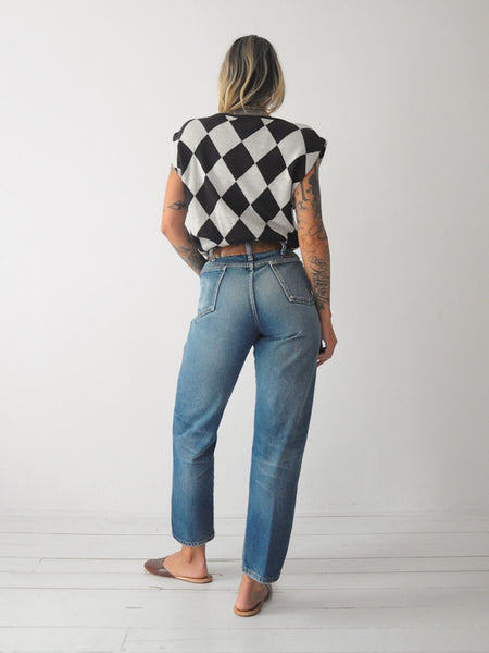 Black Checkerboard Sweater