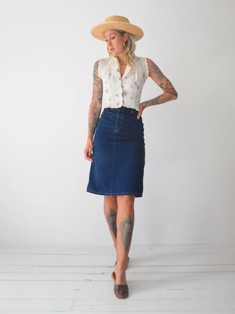 70's Levi's Denim Skirt