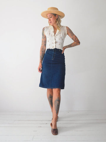 70's Levi's Denim Skirt
