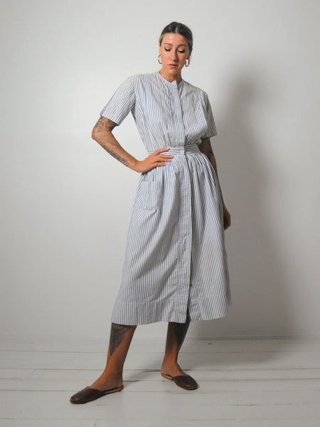 30's Striped Nurse Dress