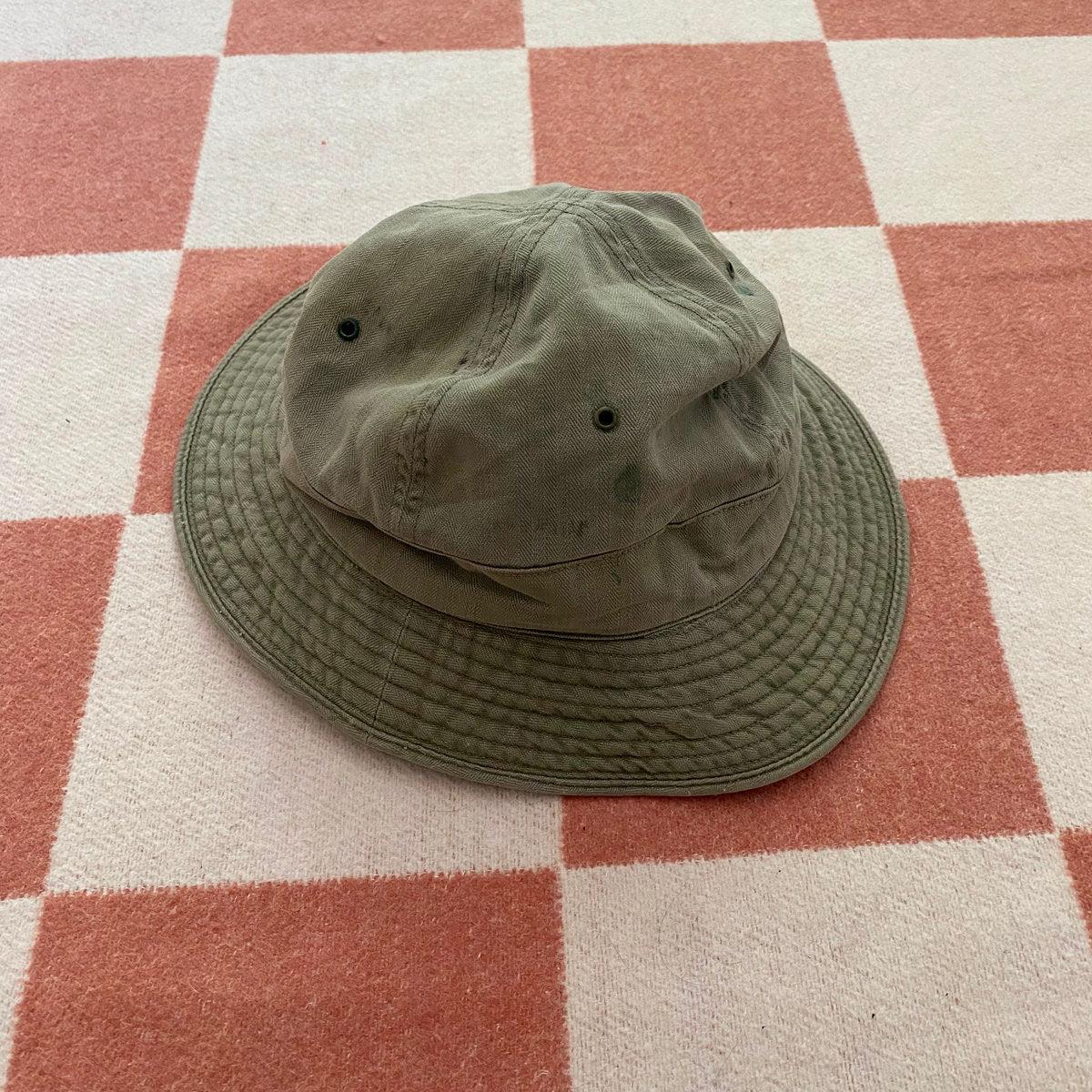 1940's WWII HBT Bucket Hat – NOIROHIO VINTAGE