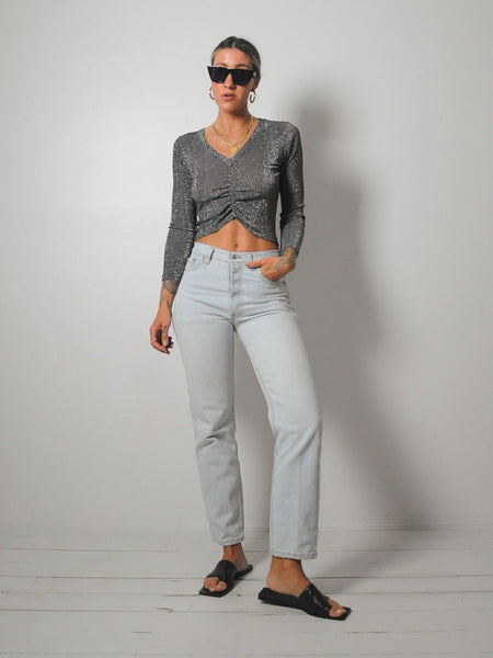 1970's Metallic Disco Top