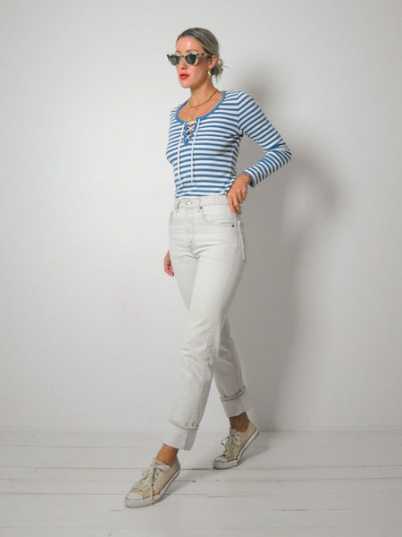 Levi's White Wash 505s 28x31