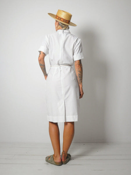 1960's White Nurse Dress