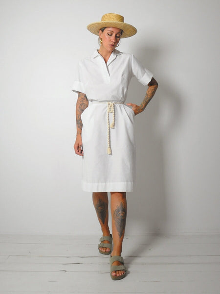 1960's White Nurse Dress