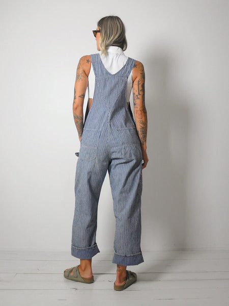 1960's Selvedge Hickory Stripe Overalls