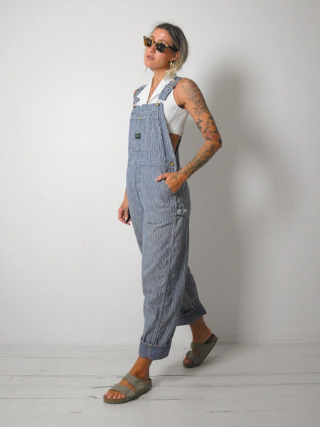 1960's Selvedge Hickory Stripe Overalls