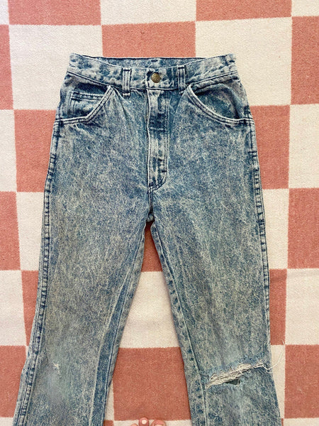 Acid Wash Petite Jeans 22x26