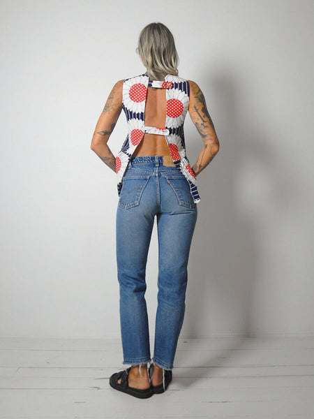 1960's Sunflower Open Back Tunic