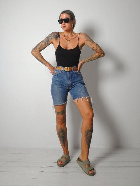 Levi's 505 Longer Cut Off Shorts